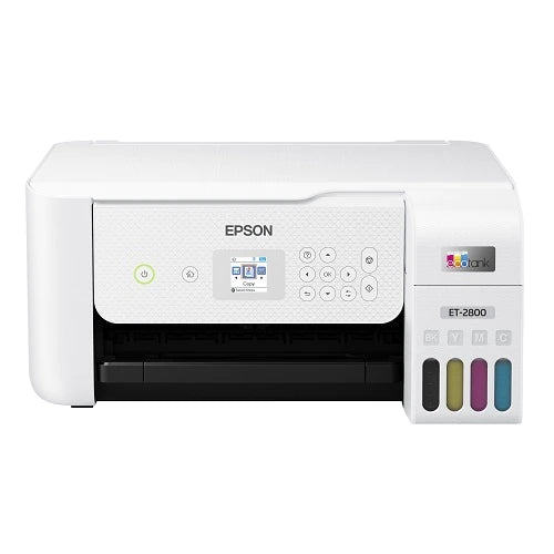 Epson EcoTank Wireless Color All-in-One Cartridge-Free Supertank Printer with Scan and Copy (ET-2800)